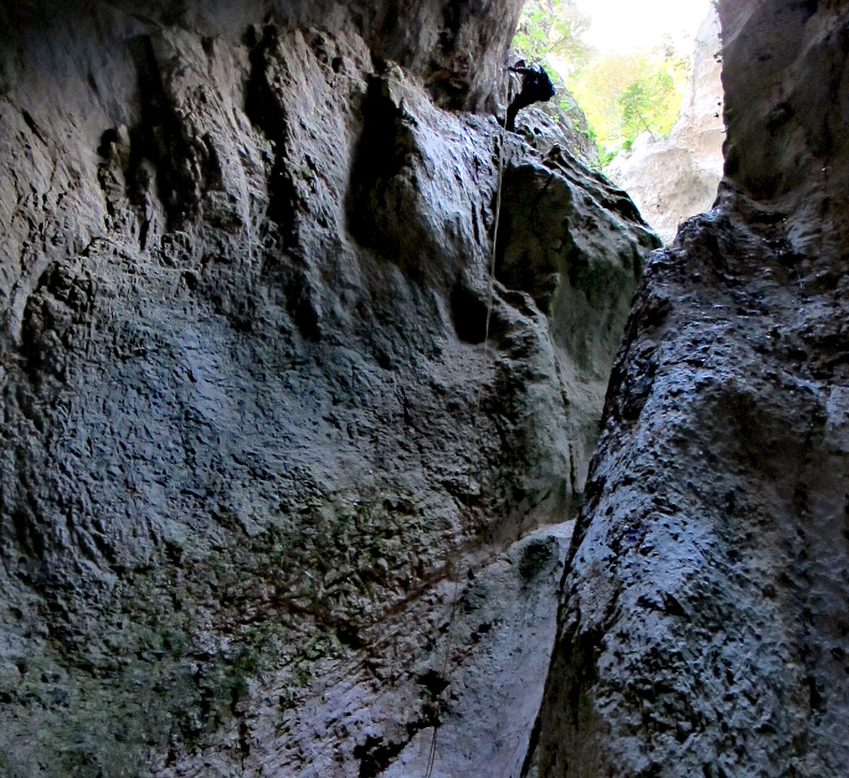 Canyoning-in-Sardegna-Codula-Fuili-calata-20-metri